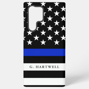 Benutzerdefinierte Polizeiflagge Samsung Galaxy Hülle