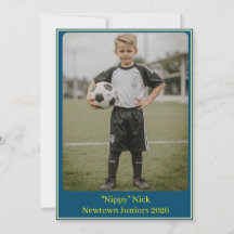 Benutzerdefinierte Porträtfoto Fußball-Geburtstags