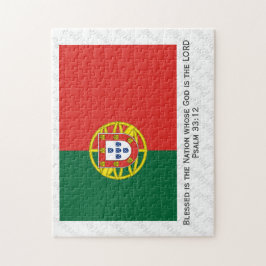 Benutzerdefinierte portugiesische Flagge Puzzle