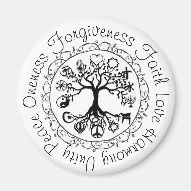 Benutzerdefinierte positive Wörter Magnet (Vorne)