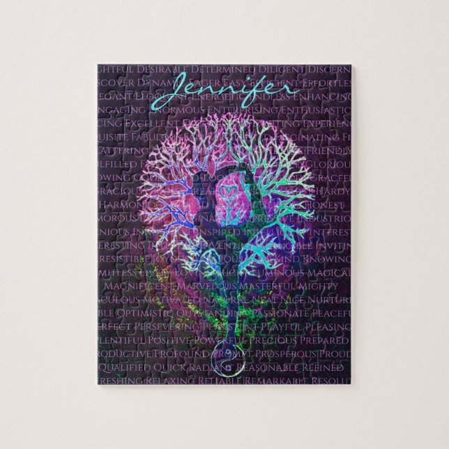 Benutzerdefinierte positive Wörter Nachbestätigung Puzzle (Vertikal)