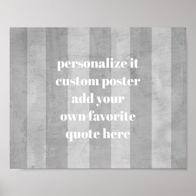 benutzerdefinierte Poster fügen Sie Ihre Quote Sha (Vorne)