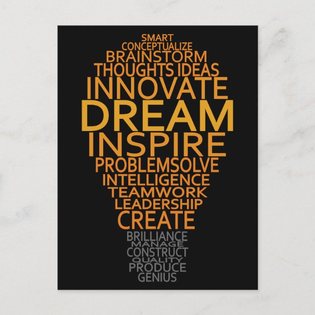 Benutzerdefinierte Postkarte für Inspirationslampe (Vorderseite)