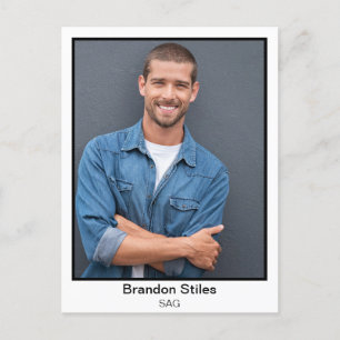 Benutzerdefinierte Postkarten für Schauspieler