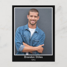 Benutzerdefinierte Postkarten für Schauspieler dru