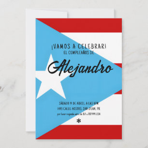 Benutzerdefinierte Puerto Rico Geburtstagseinladun Einladung