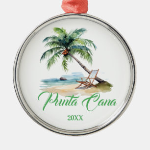 Benutzerdefinierte Punta Cana Strand Ornament Aus Metall