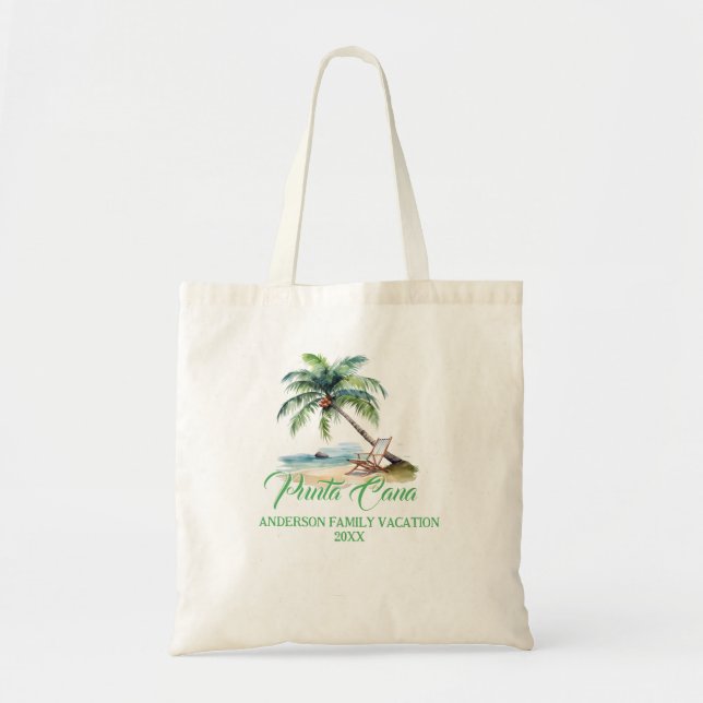 Benutzerdefinierte Punta Cana Strand  Tragetasche (Vorne)