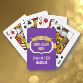 Benutzerdefinierte PURPLE 50. Klassentreffen Spielkarten