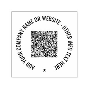 Benutzerdefinierte QR-Code-Briefmarke Permastempel