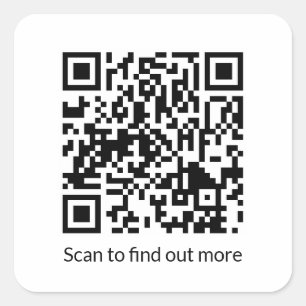 Benutzerdefinierte QR-Code-Generator-URL Quadratis Quadratischer Aufkleber