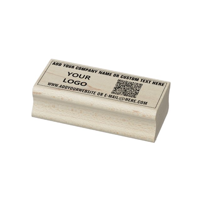 Benutzerdefinierte QR-Code-Info Logo-Website Rubbe Gummistempel (Stempel)
