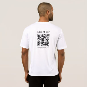 Benutzerdefinierte QR-Code-Prüfung Mäuse Back Prin T-Shirt