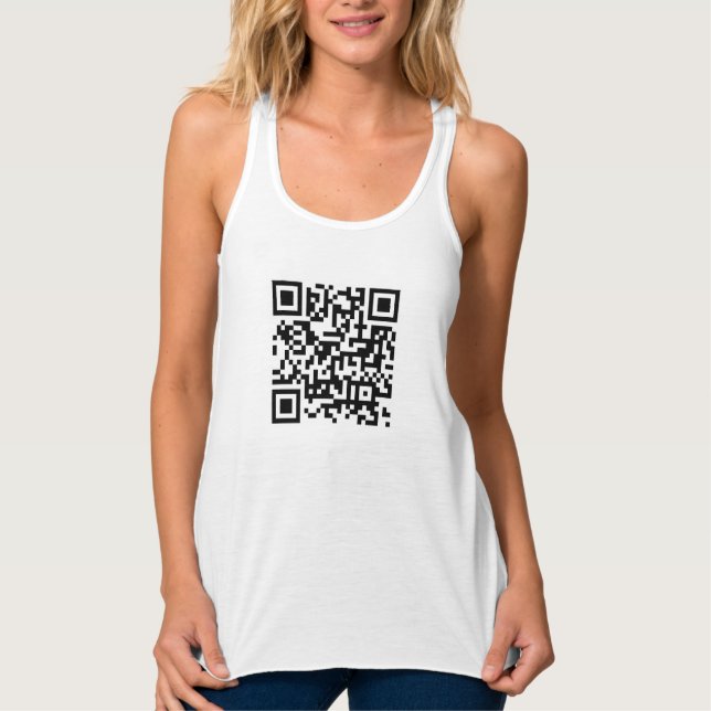 Benutzerdefinierte QR-Code-Prüfung Mäuse Vorder- u Tank Top (Vorderseite)