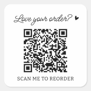 Benutzerdefinierte QR-Code-Prüfung zur Neuordnung Quadratischer Aufkleber