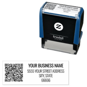 Benutzerdefinierte QR-Code-Scan-Info-Adresse Selbs Permastempel