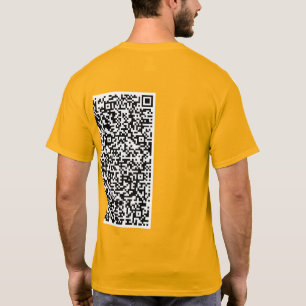 Benutzerdefinierte QR-Code-Scan-Info Ihr T - Shirt
