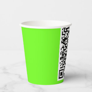 Benutzerdefinierte QR-Code-Scan-Info-Papiere Cups Pappbecher