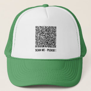 Benutzerdefinierte QR-Code-Scan-Info Personalisier Truckerkappe