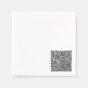Benutzerdefinierte QR-Code-Scan-Informationen Pers Serviette