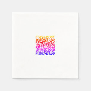 Benutzerdefinierte QR-Code-Scan-Informationen Pers Serviette