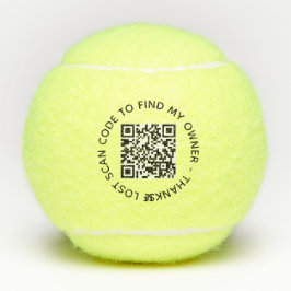 Benutzerdefinierte QR-Code-Textscan-Eigentümerkont Tennisbälle