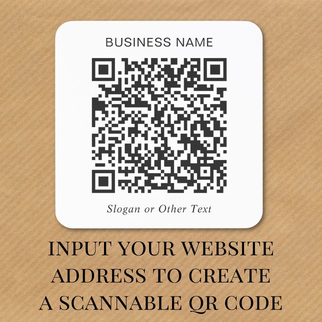 Benutzerdefinierte QR-Code Unternehmen Quadratischer Aufkleber (Von Creator hochgeladen)