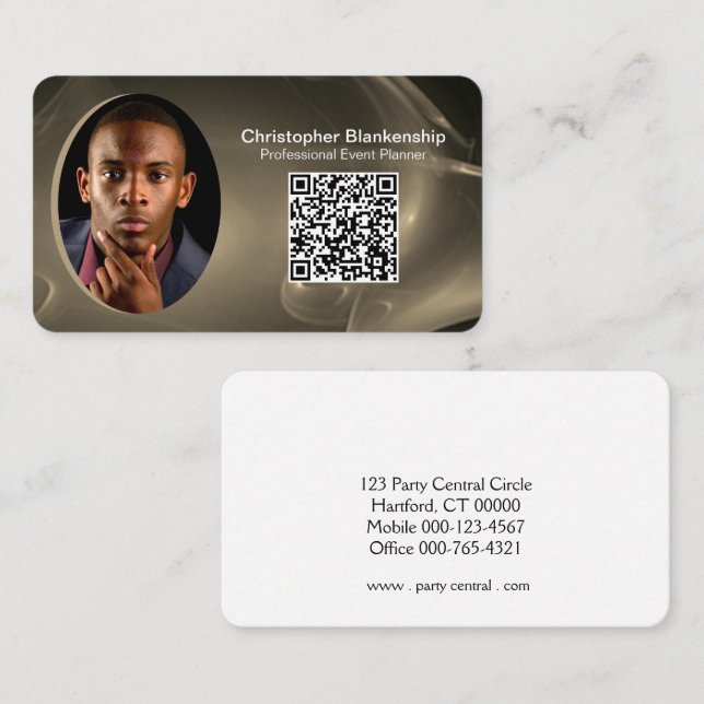Benutzerdefinierte QR-Code-Visitenkarte für Berufl Visitenkarte (Vorne/Hinten)