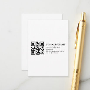 Benutzerdefinierte QR-Code-Vorlage für Geschäftsna Begleitkarte