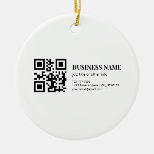 Benutzerdefinierte QR-Code-Vorlage für Geschäftsna Keramik Ornament