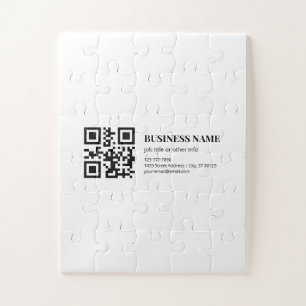 Benutzerdefinierte QR-Code-Vorlage für Geschäftsna Puzzle