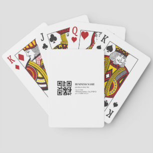 Benutzerdefinierte QR-Code-Vorlage für Geschäftsna Spielkarten