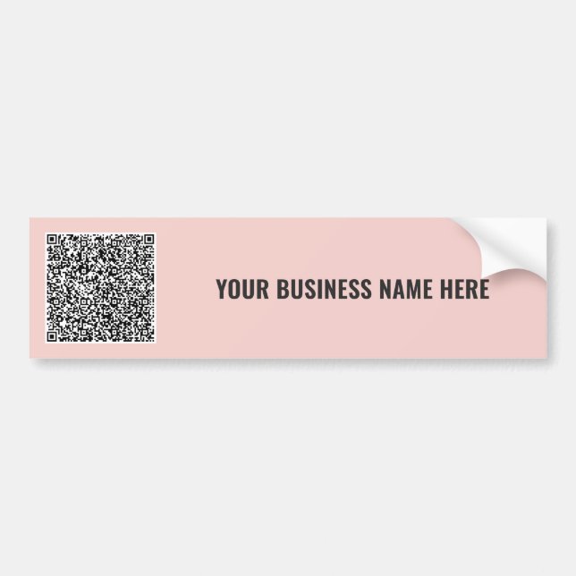 Benutzerdefinierte QR-Code-Werbebumper-Aufkleber B Autoaufkleber (Vorne)