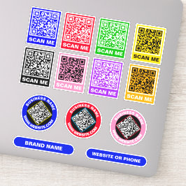 Benutzerdefinierte QR-Codes - Werbekleber Aufkleber