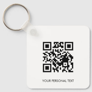 Benutzerdefinierte QR-Kontaktinformationen Minimal Schlüsselanhänger