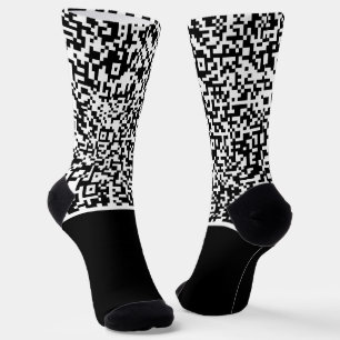 Benutzerdefinierte QR-Scan-Info-Socken wählen Farb Socken