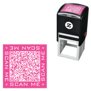 Benutzerdefinierte QR-Scan-Informationen Selbstfar Permastempel