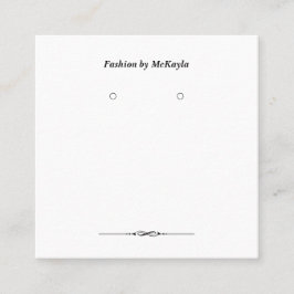 Benutzerdefinierte Quadrat-Klassische Ohrring-Disp Terminkarte