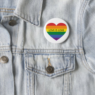 Benutzerdefinierte Rainbow-Liebe Button