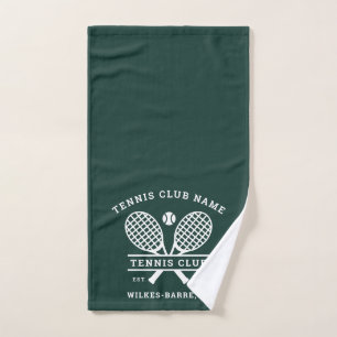 Benutzerdefinierte Rasen-Tennis-Club-Name-Icons Gr Handtuch