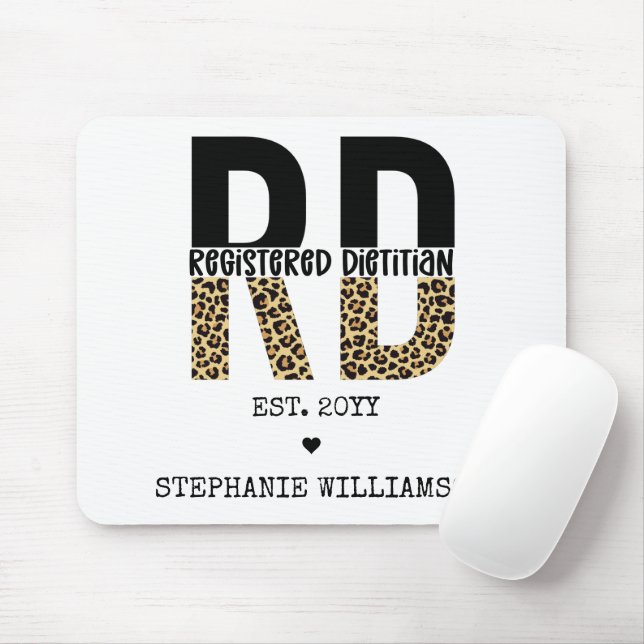 Benutzerdefinierte RD registrierte Dietitian Cheet Mousepad (Mit Mouse)