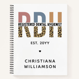 Benutzerdefinierte RDH registrierte Zahnhygieniker Notizbuch