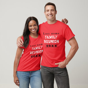 Benutzerdefinierte Red Family Wiedersehen, erstell T-Shirt
