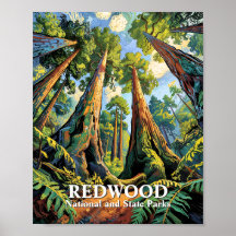 Benutzerdefinierte Redwoods National Park Californ