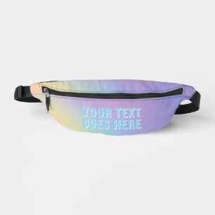 Benutzerdefinierte Regenbogen-Pastell-Fanny-Pack-E Bauchtasche