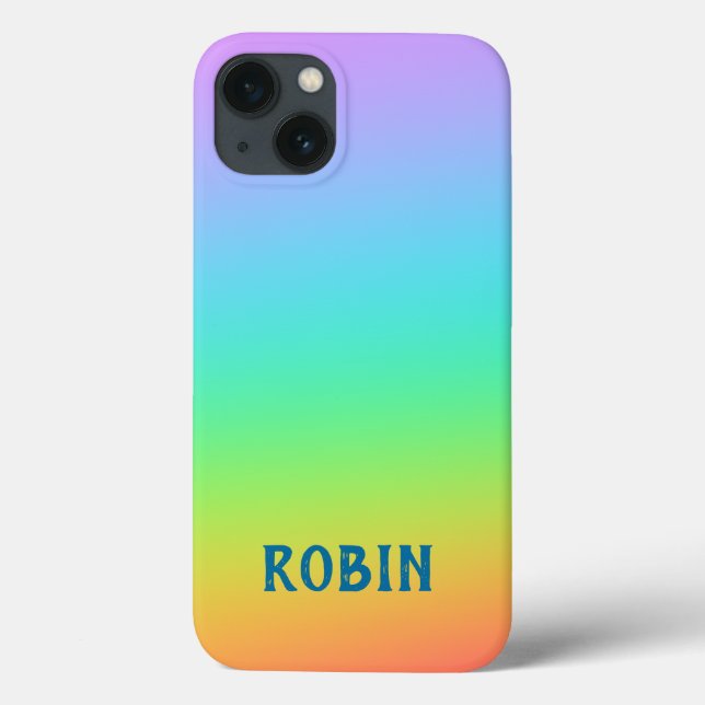 Benutzerdefinierte Regenbogenfarben Case-Mate iPhone Hülle (Rückseite)