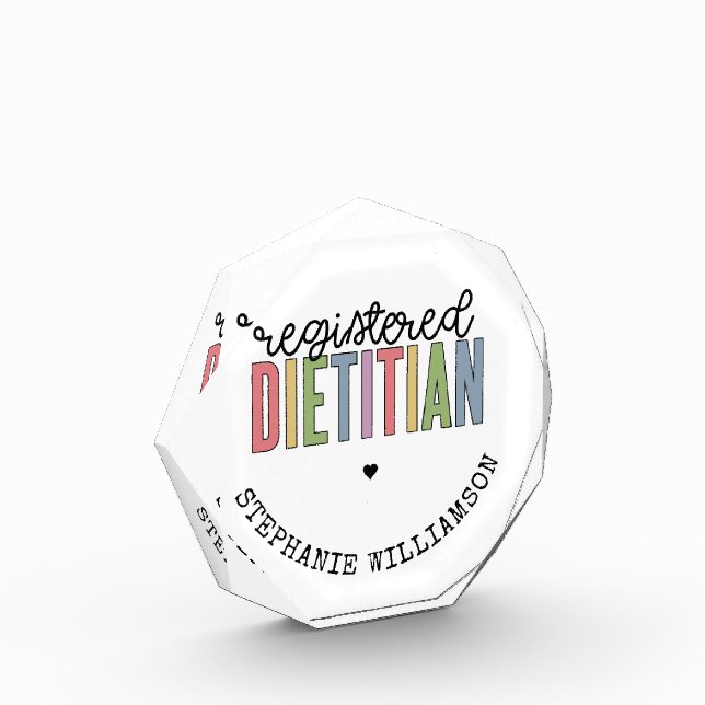 Benutzerdefinierte registrierte Diätitin mehrfarbi Fotoblock (Links)