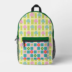Benutzerdefinierte Retro-Blumenmuster-Persönliche Bedruckter Rucksack