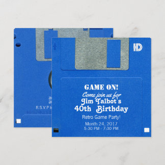 Benutzerdefinierte Retro-Spiel Geburtstag Einladun Einladung