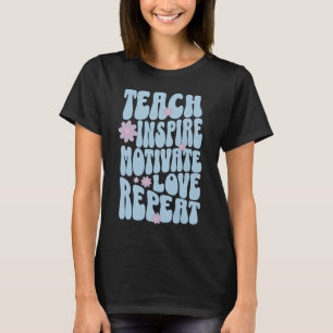 Benutzerdefinierte Retro-Vintage-Lehrer, inspirier T-Shirt